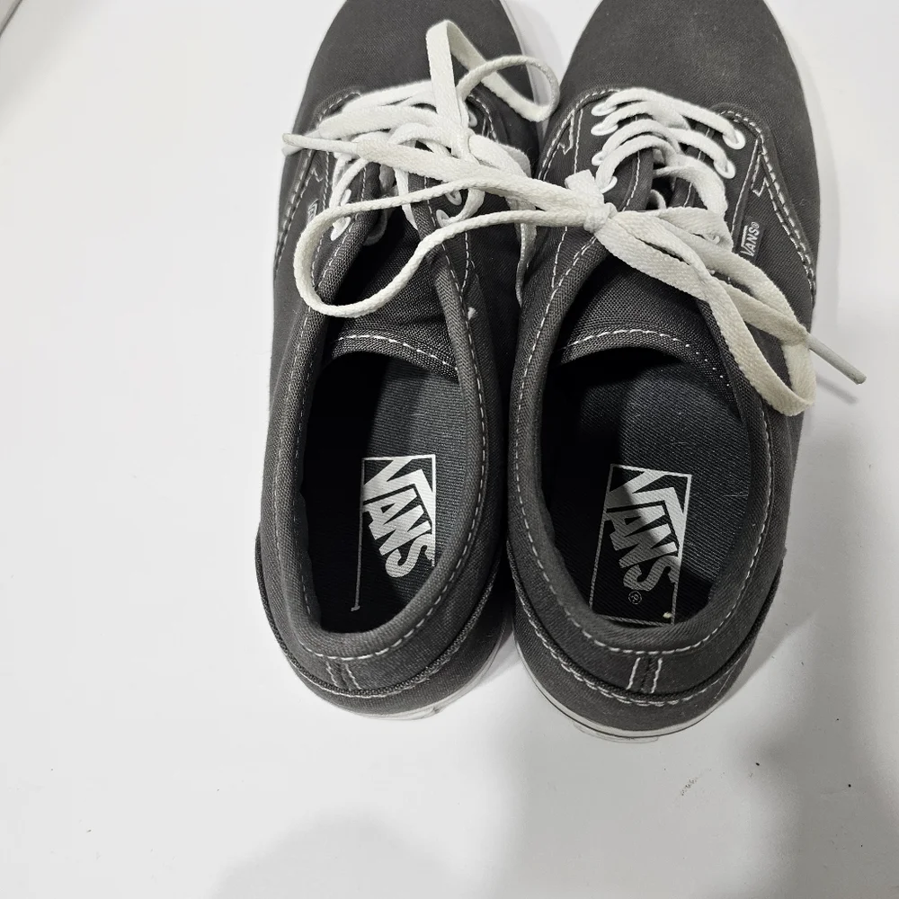 Vans Women's sz 9 Gray Canvas Uppers Lace Up